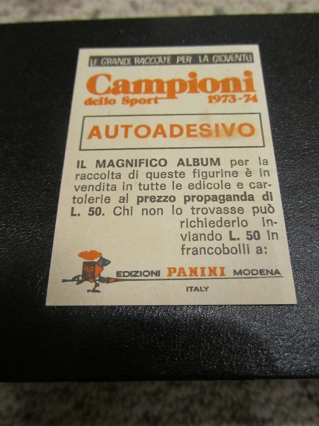 1973年 Panini Campioni Dello スポーツ モハメド アリ カシアス クレイ 中央 - 画像4/4