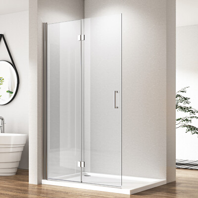 Duschwand Duschkabine Duschabtrennung Falttür 6mm Glas 180 Grad schwenkbar