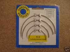 C.S. Osborne K 3 Curved Round Point Needle Pack