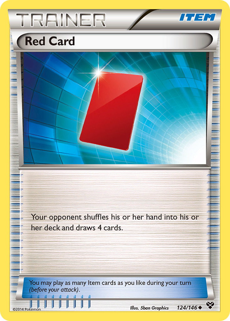Red Card 124/146 UC XY Pokemon NM/M