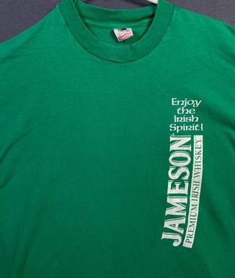 Vintage Jameson T-Shirt XL Bar Clothing Alcohol Irish Whiskey Liquor Made in USA