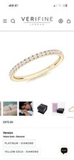 18ct Yellow Gold Diamond Full Eternity/wedding Ring, Boxed size K