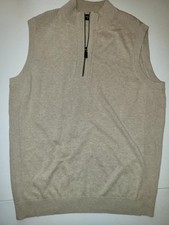 Roundtree  Yorke Men's Size XLT 1/4 Zip Pullover Sweater Vest