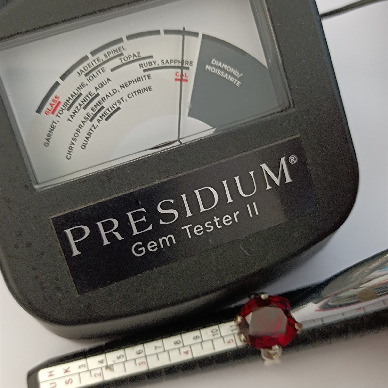 Vintage Sterling Silver Ring Large Ruby Tested Mo… - image 3