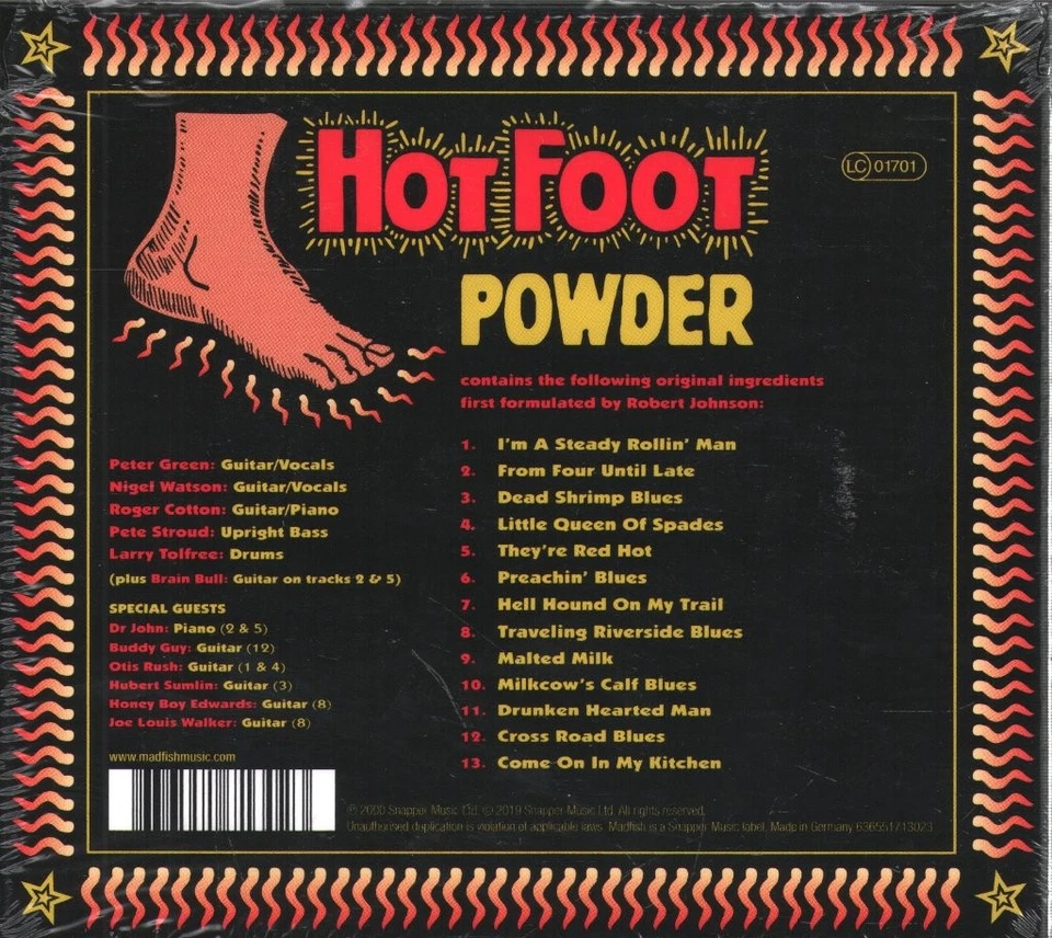 Peter Green Mit Nigel Watson Hotfoot Powder CD Europa Snapper 2000 In Digipak - Bild 2 von 2