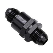Non Return One Way Inline Check Valve Fitting Aluminum Black 8AN