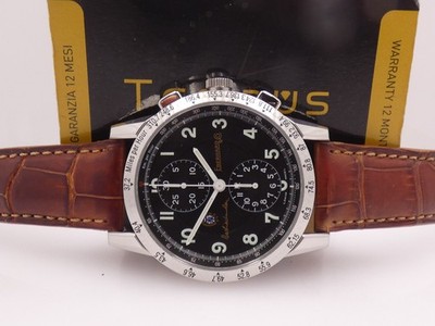CHRONO EBERHARD&CO TAZIO NUVOLARI GOLD CAR COLLECTION 43MM 31038 AUTOMATIC WATCH