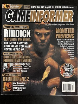 NO ADDRESS LABEL Game Informer Magazine February 2004 Issue #130 Riddick D&D