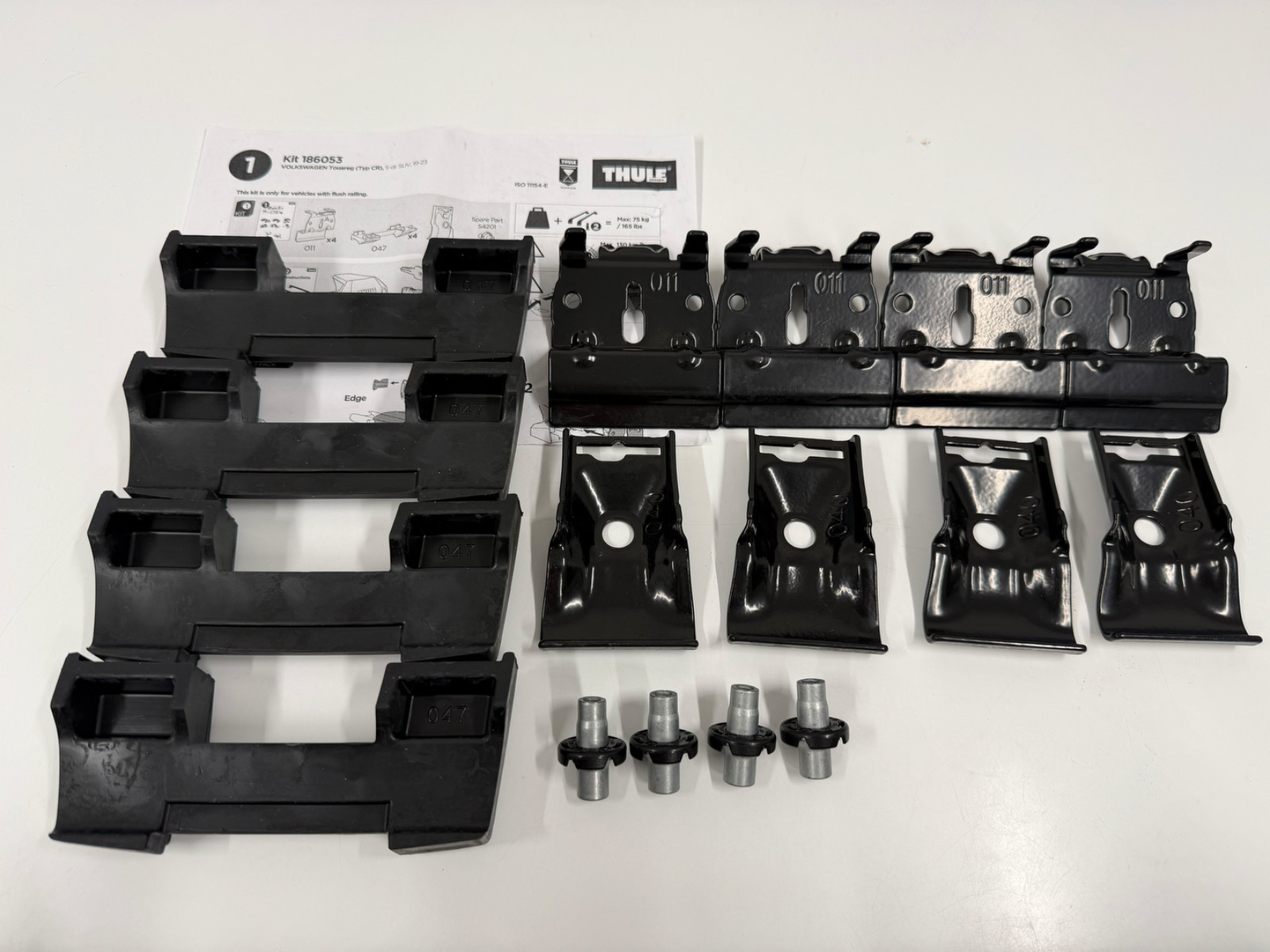 Thule Fitting Kit 6053 no box fits VOLKSWAGEN Touareg (Typ CR), 5-dr SUV, 19-23