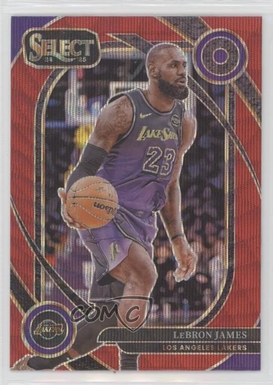 2024-25 Panini Select Courtside Red Wave Prizm LeBron James #241 1b7p