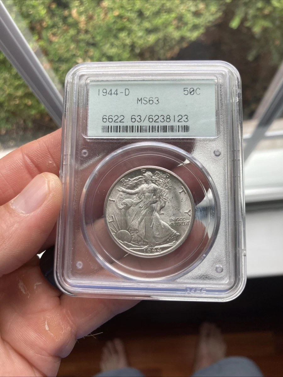 MS 63 Graded 1944 Year Liberty Walking Half Dollars (1916-1947