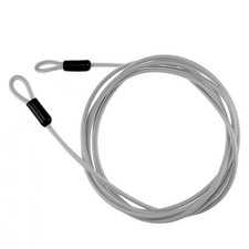 10FT 5mm Stainless Steel Security Cable Lock, Steel Coated Braided Double Loo...