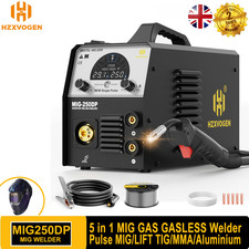 250Amp 5in1 Gas/Gasless MIG Welder 220V Pulse MIG/TIG/ARC Welder For UK DIYers
