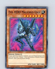 Yu-Gi-Oh TCG Evil HERO Malicious Edge LED5-EN017 1st Edition Common Card NM