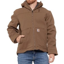 Carhartt Super Dux Hooded Jacket Mens 2XL Brown Sherpa Lined OJ5001-M Workwear