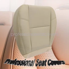 Driver Side Bottom Leather Seat Cover Tan Perf For 2007-2013 GMC Yukon Denali
