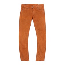 G-Star 3301 Skinny Jeans Womens W32 L34 Orange Zipper Fly