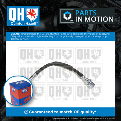 Brake Hose fits OPEL CORSA A 1.0 Front 82 to 93 10S Hydraulic QH 562343 90235567
