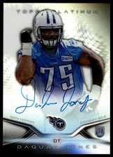 2014 Topps Platinum DaQuan Jones Autographs Refractors Tennessee Titans AU