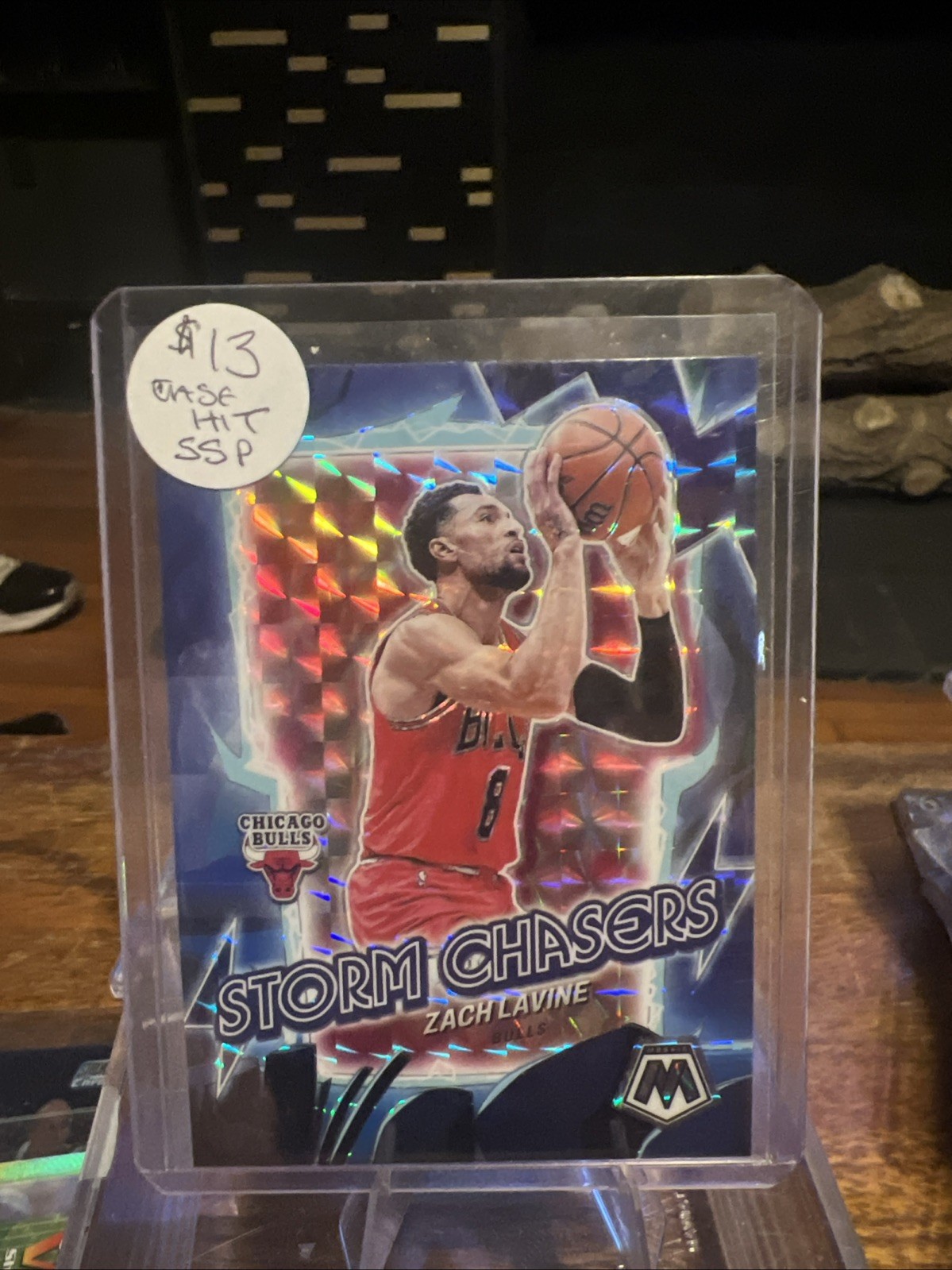2023-24 Mosaic Storm Chasers Zach Lavine Prizm SSP Case Hit