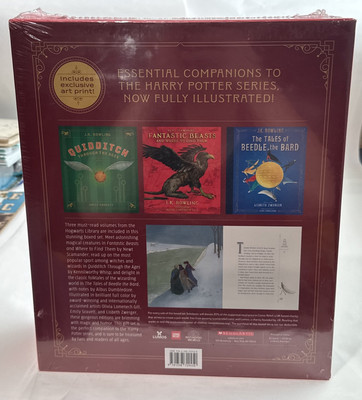 Harry Potter Hogwarts Library 3 Hardcover Book Box Set J.K.
