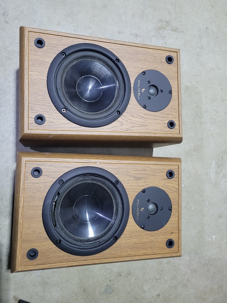 Vintage Pair of Infinity Reference One Bookshelf Speakers Wood