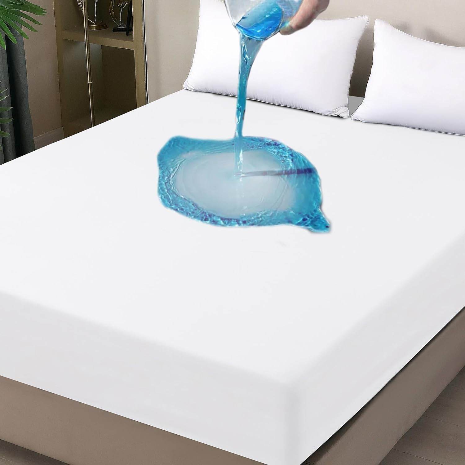 Solid Mattress Protector Soft & Breathable Waterproof Mattress Cover All Size