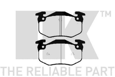 NK Rear Brake Pad Set for Peugeot 306 1.8 16V LFY(XU7JP4) 1997-2003 NK223927