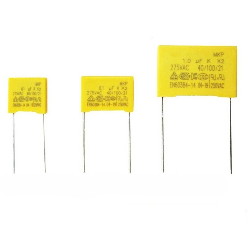 20pcs 1UF 0.68 0.33UF 0.22UF 0.1UF 0.47UF X2 275V Polypropylene Safety Capacitor
