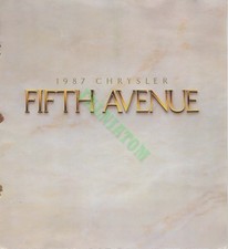 Dealer Brochure - 1987 Chrysler Fifth Avenue - 7 Pages