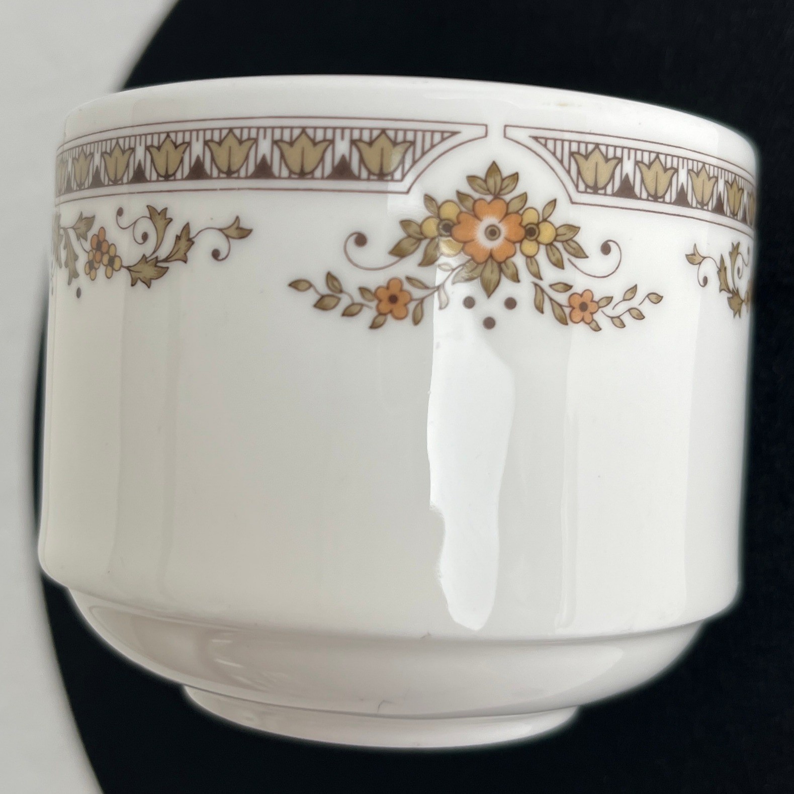 Antique Royal Doulton WD Burslem English Bone China Cup & Saucer Gold Trim