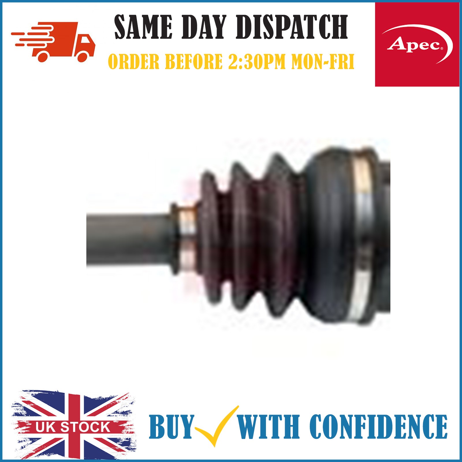 For Ford Transit Connect 2015-2025 1.5d Apec Driveshaft ADS2078R