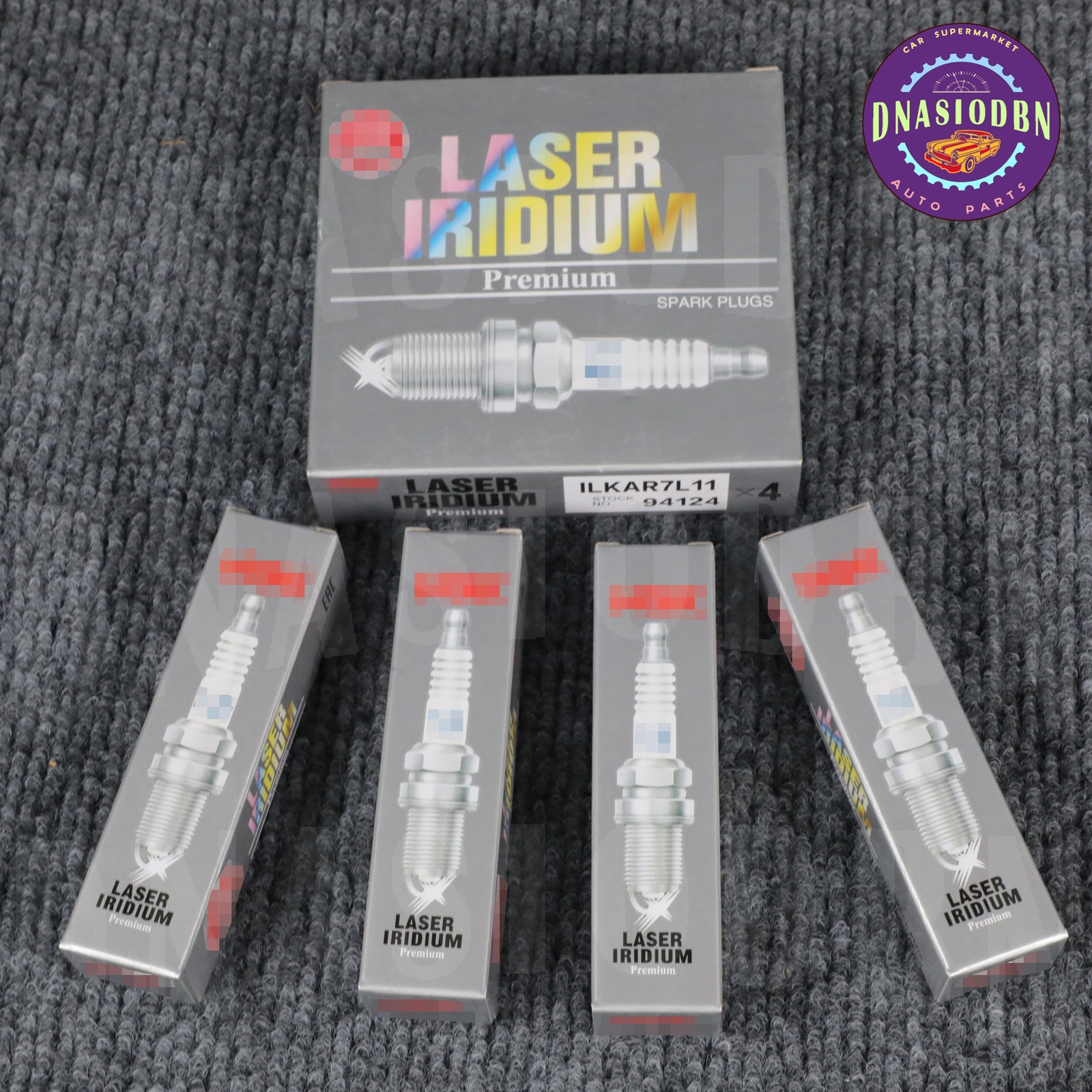 Set of 4 Laser Iridium Spark Plugs ILKAR7L11 For Mazda CX-5 2013-2015 NGK 94124