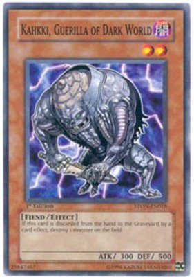 Kahkki, Guerilla of Dark World - STON-EN018 - Common - 1st Edition Near Mint Yug