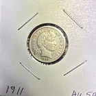 1911 Barber Dime United States 10C Variety Barber Uncertified Collectible Coin