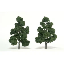 Woodland Scenics TR1518 Deciduous Trees (2) Medium Green 7"-8" Ready-Made