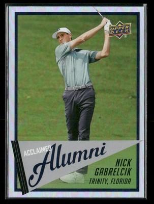 Nick Gabrelcik 2026 Upper Deck Acclaimed Alumni #AL-11 PGA LPGA