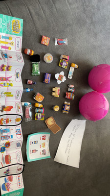 Mini brands fill the fridge lot + 2 miniverse create treats