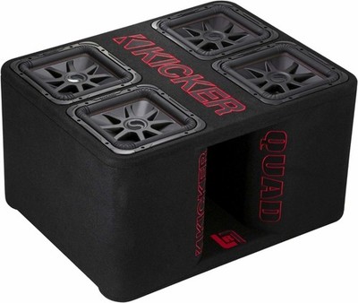 Kicker 47QL7R122 Loaded Quad 12'' Vented Enclosure