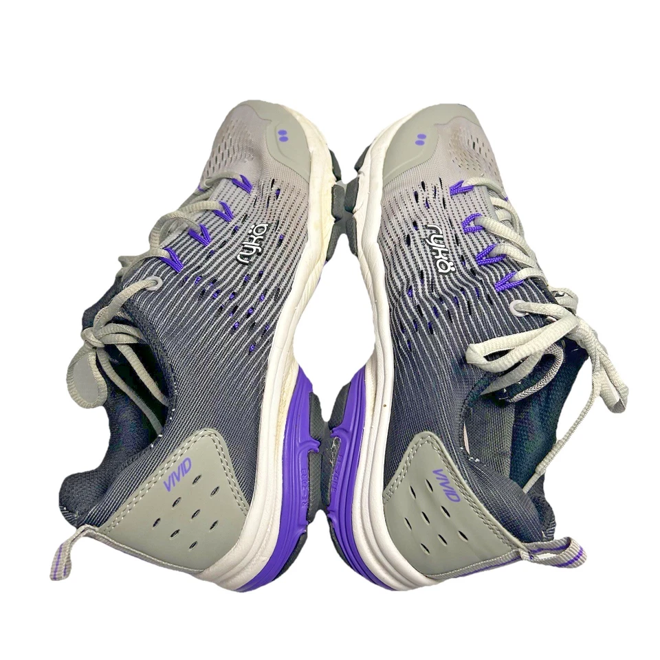 Zapatillas de running Ryka Vivid elegantes para mujer talla 9 azules y grises muy cómodas Foto 3 de 4