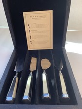 Pottery Barn Cheese Knives in Case
