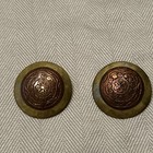 Two Tone Metal Clip-on Earrings Vintage — photo 4