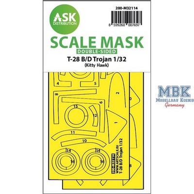Artscale ASK200-M32114 28-B/D Trojan double-sided express fit mask