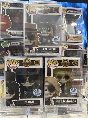 Funko POP! Rocks Guns N  Roses Skeleton Set ALL 3 Slash Axl Duff Funko Shop