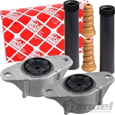 2x FEBI DOMLAGER + PROTECTION KIT HINTERACHSE passend für FORD FOCUS C-MAX
