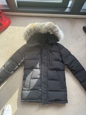 Canada Goose Carson parka Black Fur Hood Down Jacket S