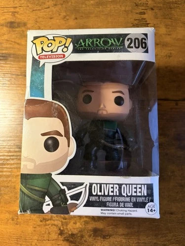 Funko Pop! Oliver Queen DC Universe #206 Vinyl Figure Arrow Box Damage