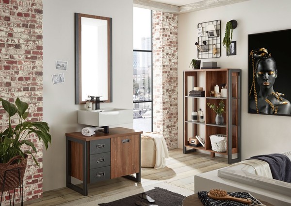 BadmöBel-Set Detroit Stirling Oak Schiefer 191 Cm-image