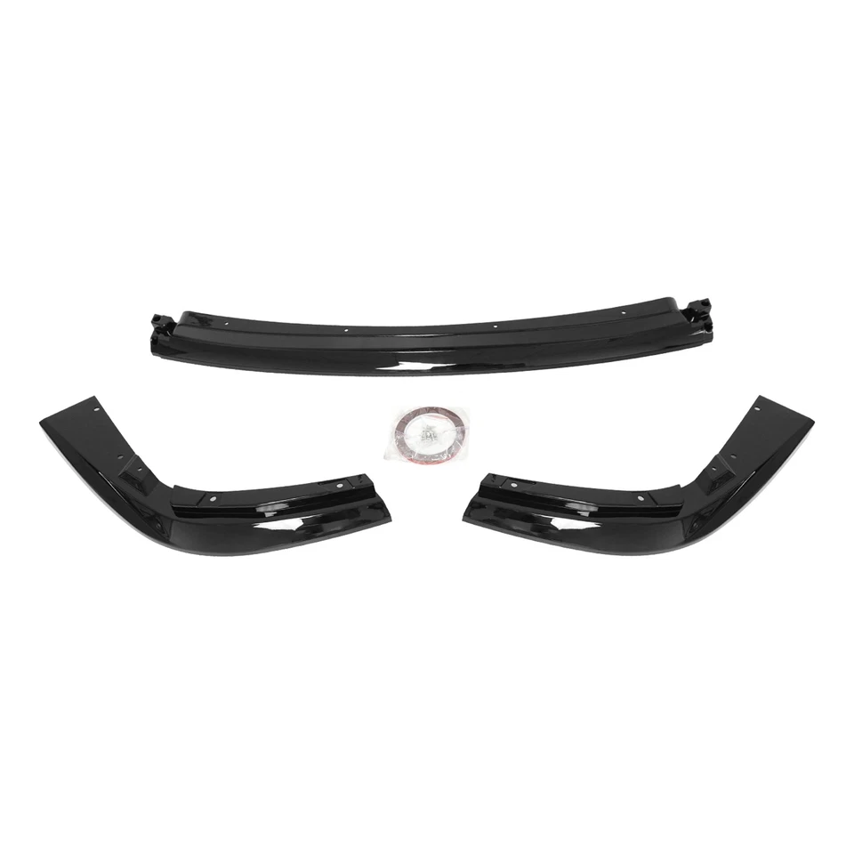 For Subaru WRX STI S203 2004-05 Gloss Black V-Limited Style Front Bumper Lip Kit - Image 2 of 4