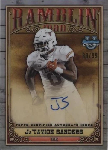 2023 Bowman University Chrome Ja'Tavion Sanders #RMA-JS